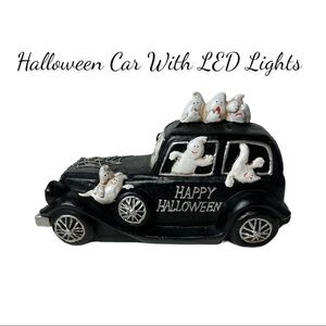 NWT Happy Halloween Black Car With LED Lights